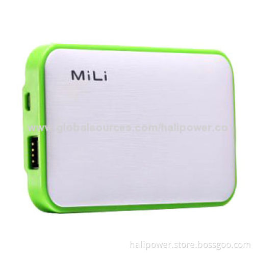 Dual USB Output Ports Lithium Polymer Battery Charger with 6,000mAh Capacity